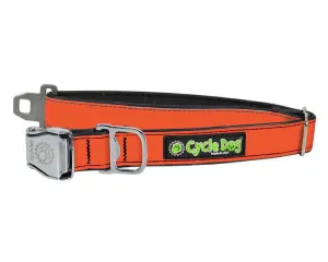 Waterproof no stink orange reflective collar