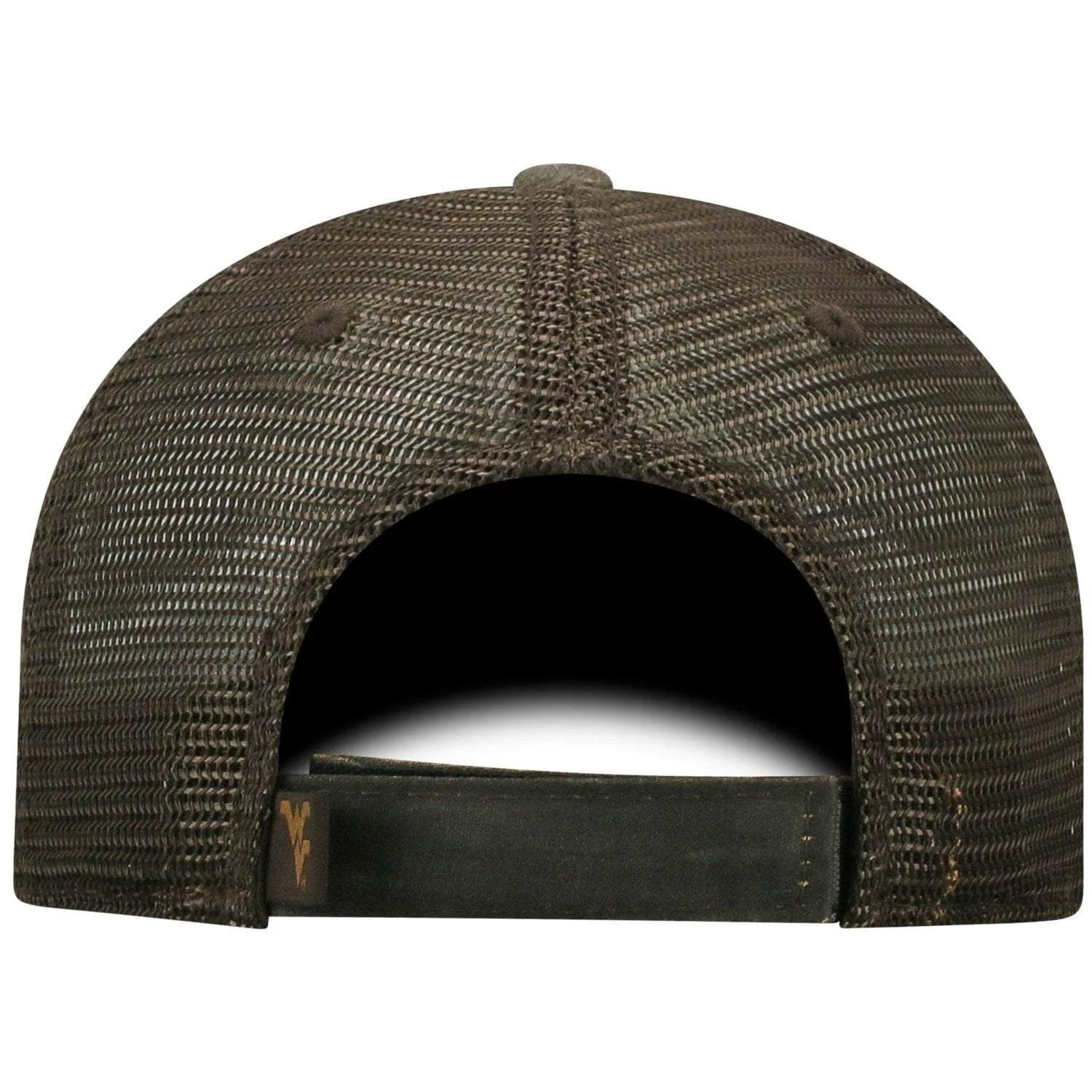 West Virginia Mountaineers TOW Brown "Chestnut" Style Mesh Adj. Relax Hat Cap