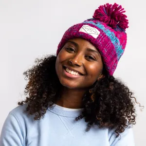 Winter Berries Corkscrew Bobble Beanie