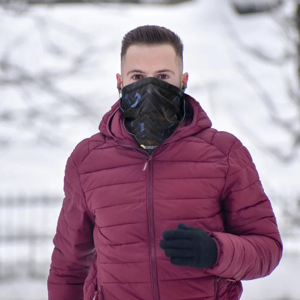 Winter Thermal Fleece Tube Scarf Warm Half Face Cover.