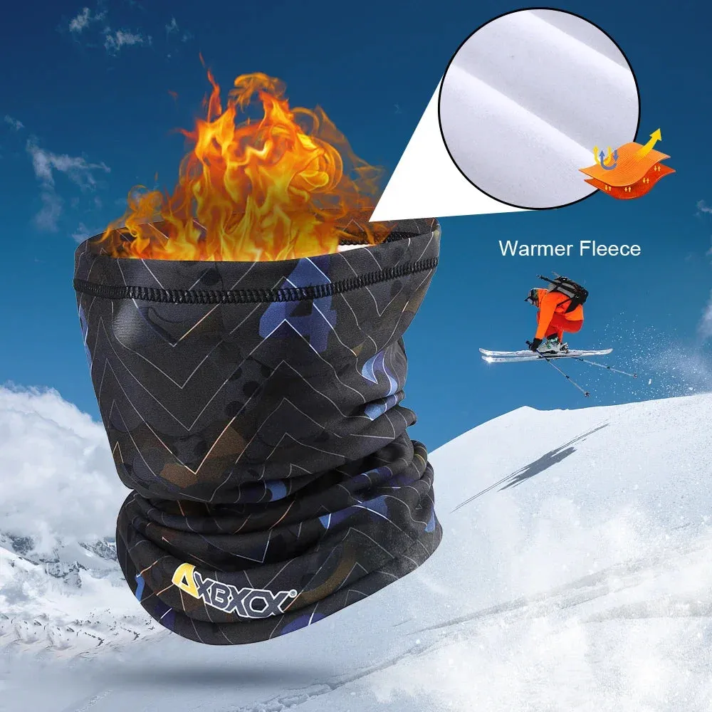 Winter Thermal Fleece Tube Scarf Warm Half Face Cover.