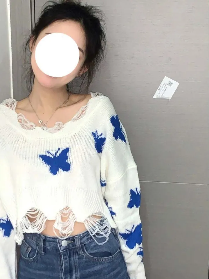 Women's Stylish Cashmere Butterfly Sweater | Ideal for Autumn/Winter
