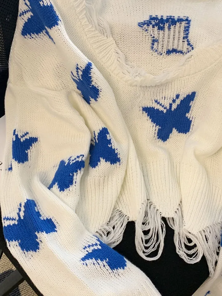 Women's Stylish Cashmere Butterfly Sweater | Ideal for Autumn/Winter