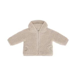 Wool Pile Coat- Beige