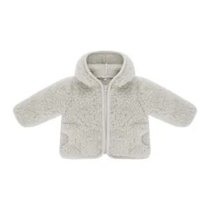 Wool Pile Coat- Grey
