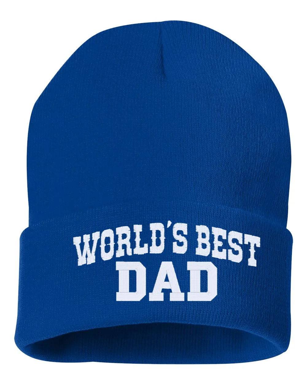 WORLD'S BEST DAD Embroidered Cuffed Beanie Hat