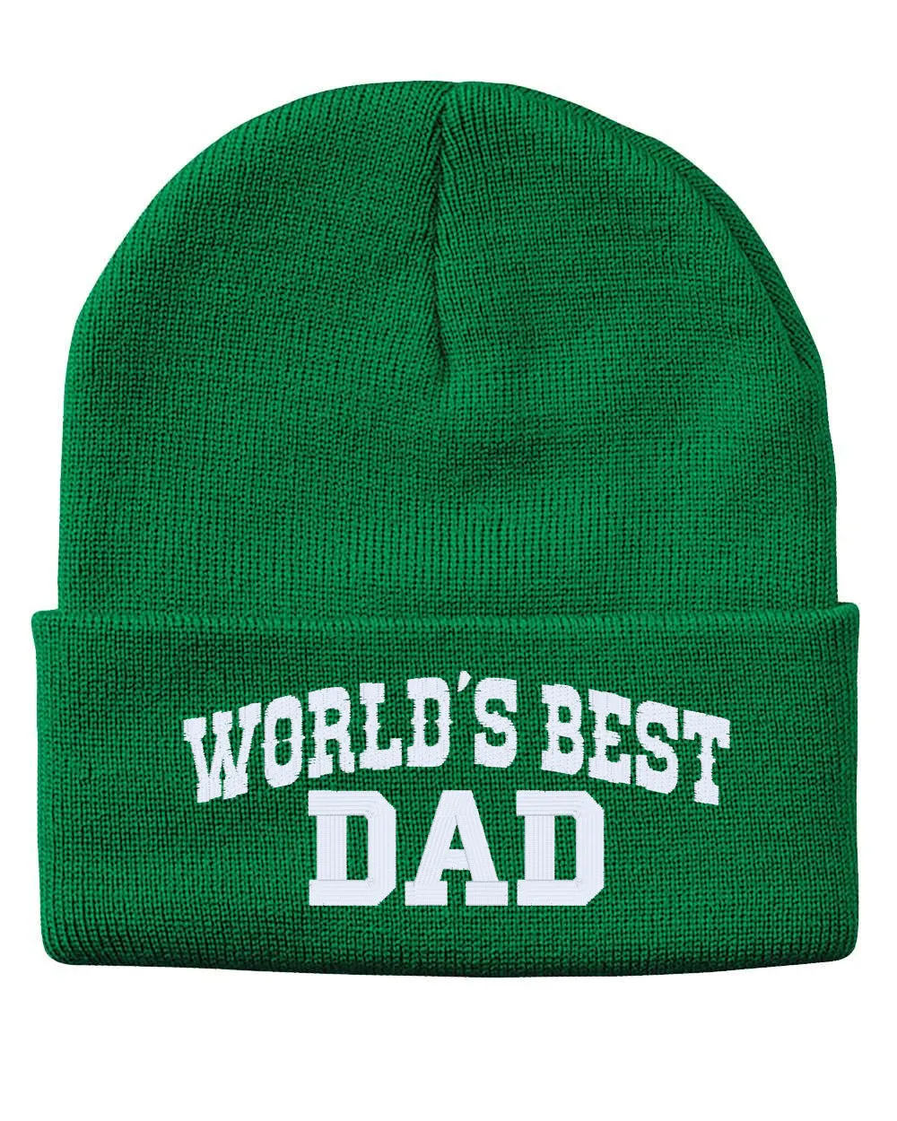 WORLD'S BEST DAD Embroidered Cuffed Beanie Hat