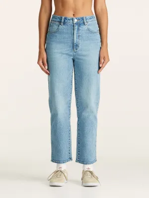 Wrangler Claudia Hi Straight Crop Jean - Pennydale Blue
