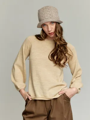 Yarita Hat Baby Alpaca Color Beige