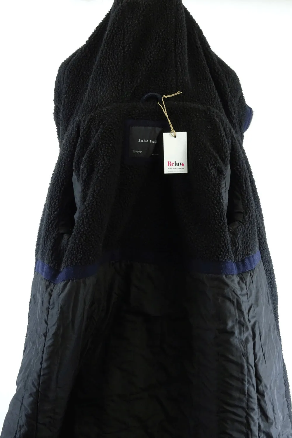 Zara Basic Navy Coat S
