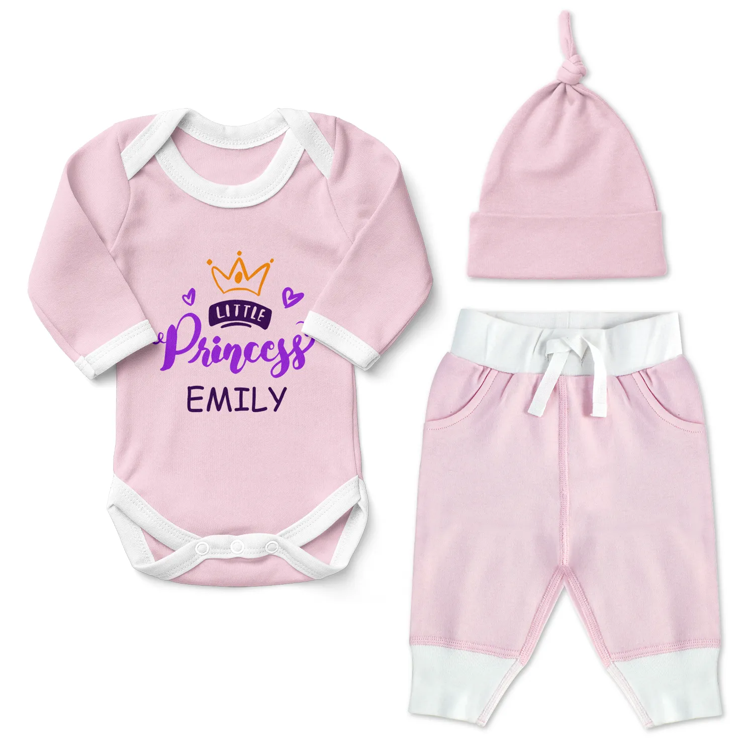 Zeronto Newborn Girl Clothing Gift Box - Little Princess