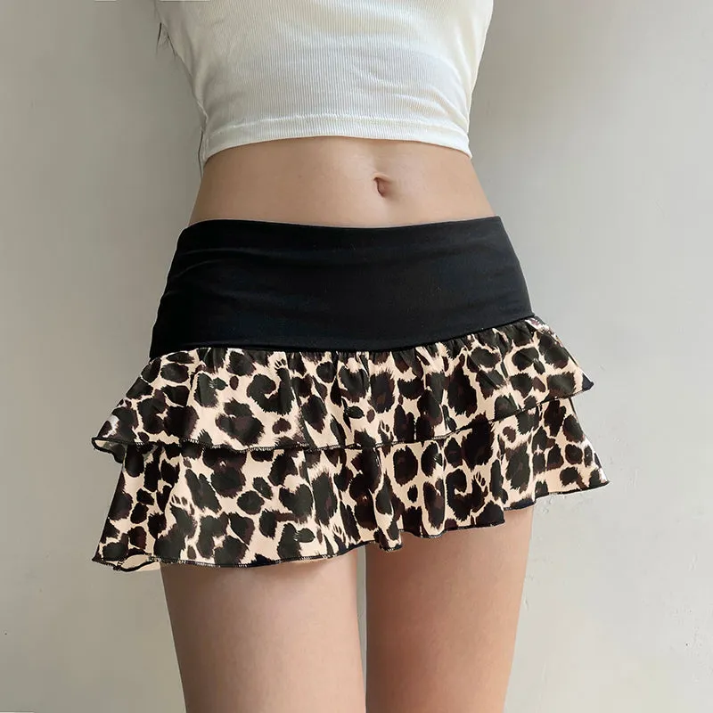 Zivah Leopard Mini Skirt