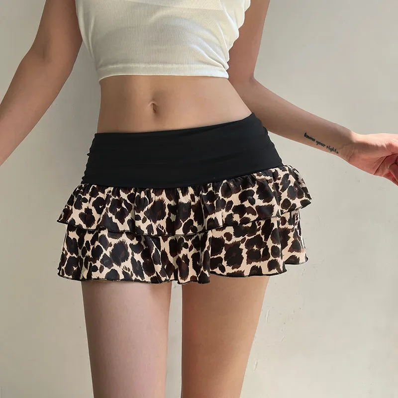 Zivah Leopard Mini Skirt